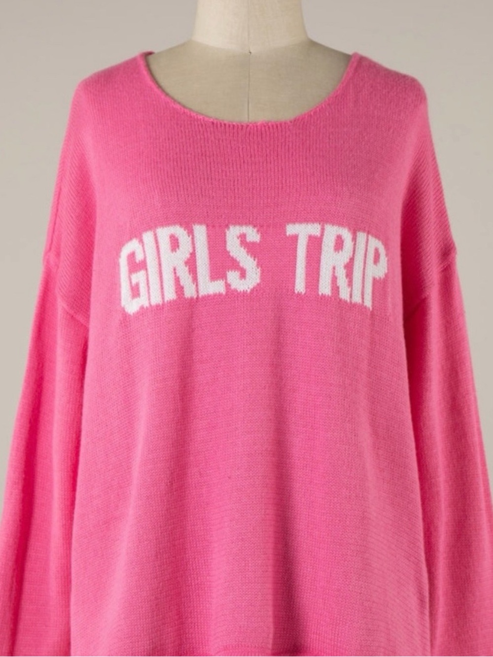 Miracle- Girls Trip Pink Cozy Sweater